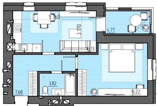 ЖК FAMILY City — 48.6 м²