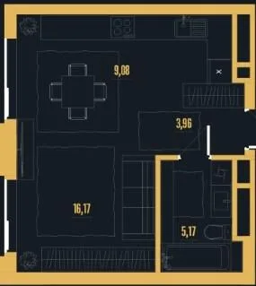 1-комнатная квартира, 34 м², вул. Ковельська, 40, Луцк — фото 1