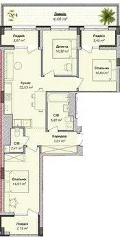 ЖК Residence 31 — 87.1 м²