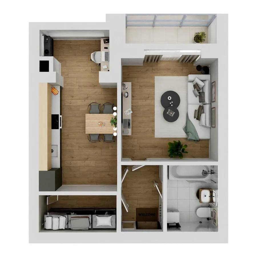 ЖК Living Park «Нова Будова-2» — 44.7 м²