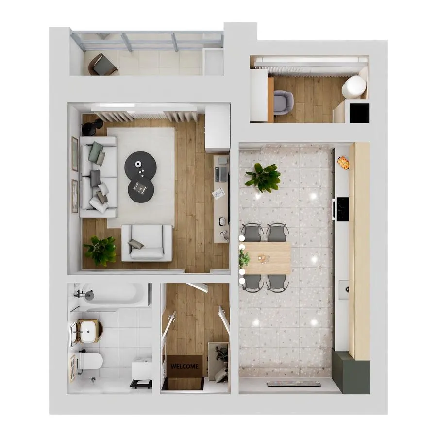 ЖК Living Park «Нова Будова-2» — 45.2 м²