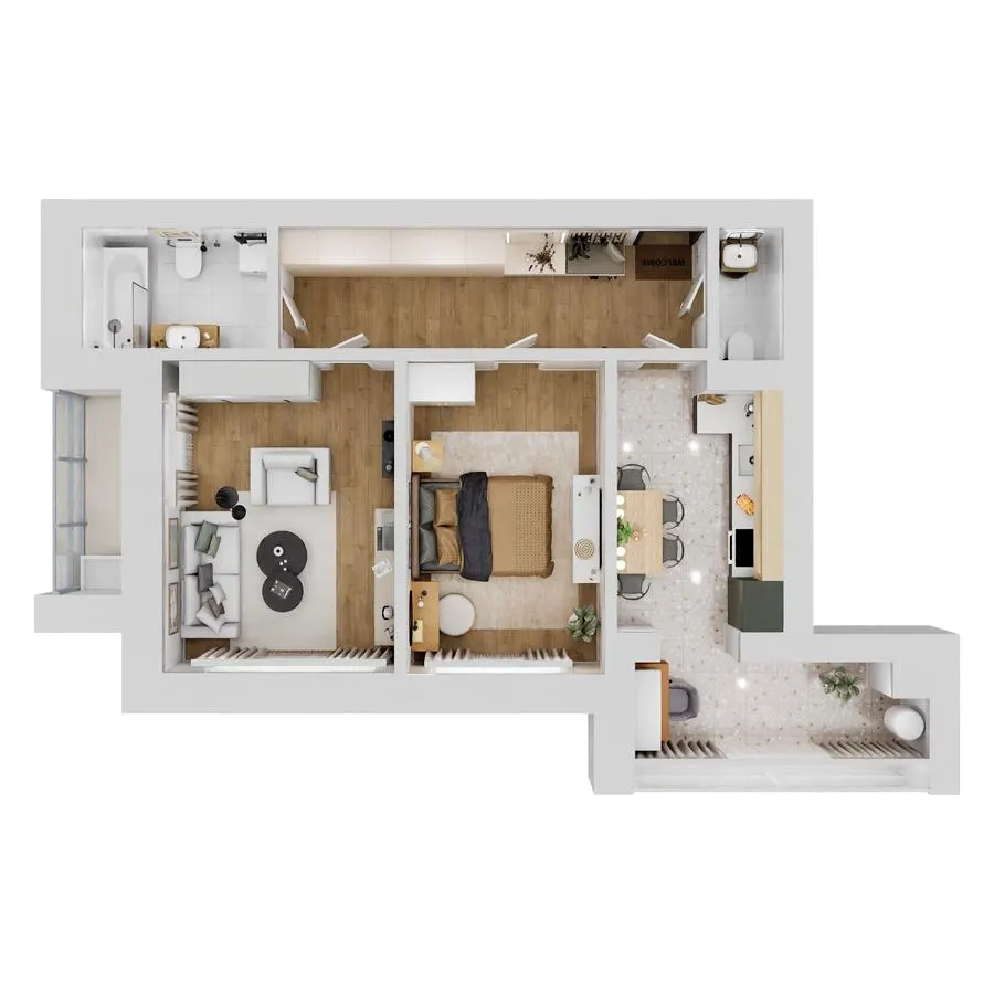 ЖК Living Park «Нова Будова-2» — 65.3 м²