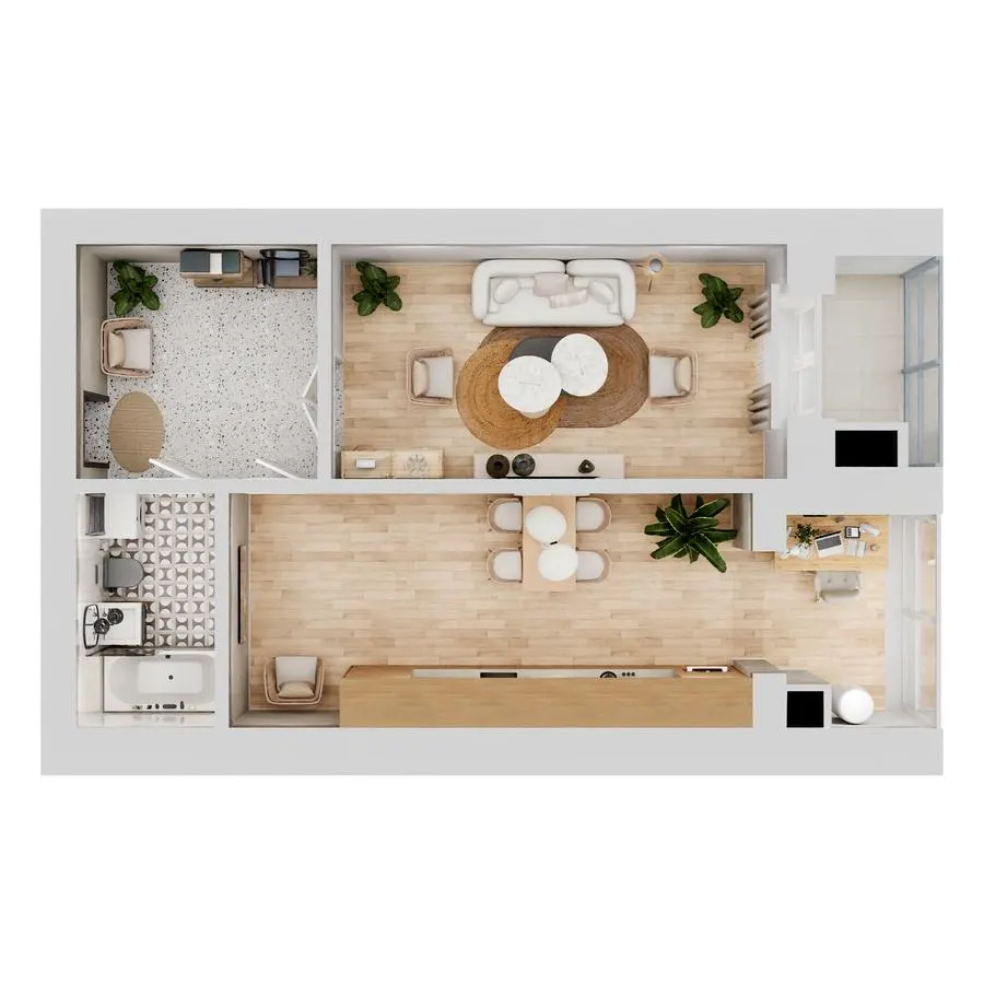 ЖК Living Park «Нова Будова-2» — 53.8 м²