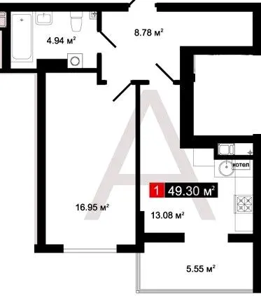 ЖК Затишний Дім — 49.3 м²