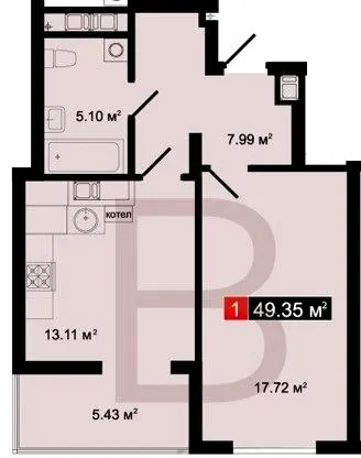 ЖК Затишний Дім — 49.4 м²