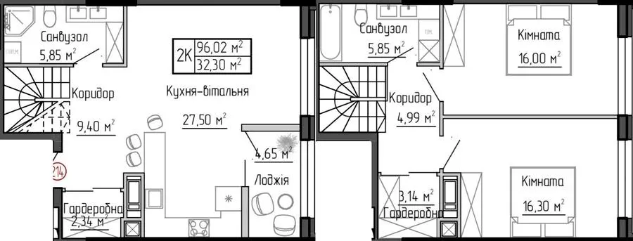 ЖК Дружній Дім — 96 м²