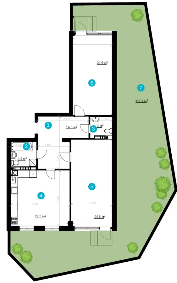 ЖК Vlasna (Time Development) — 90.4 м²