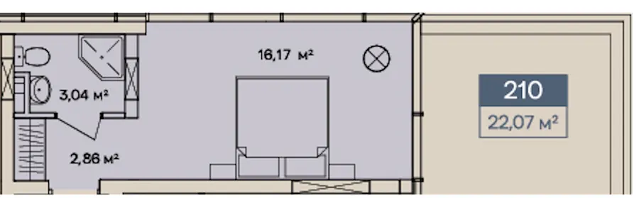 The Five Hotel — 22.1 м²