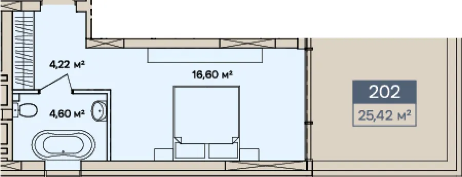 The Five Hotel — 25.4 м²