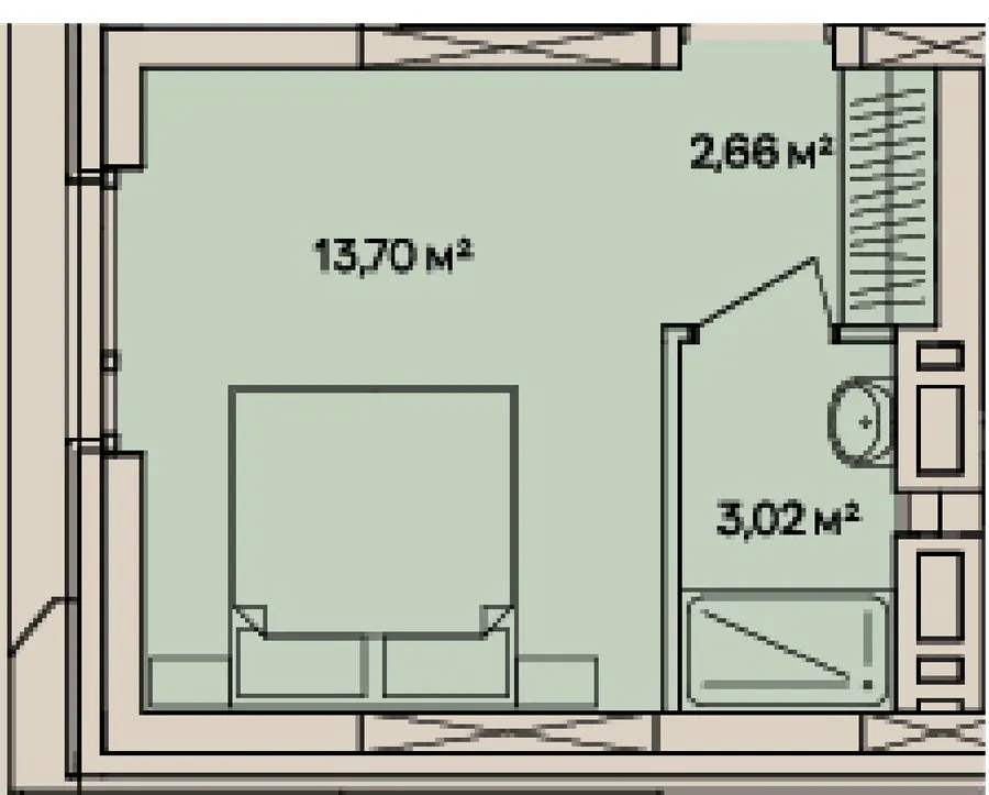 The Five Hotel — 19.4 м²