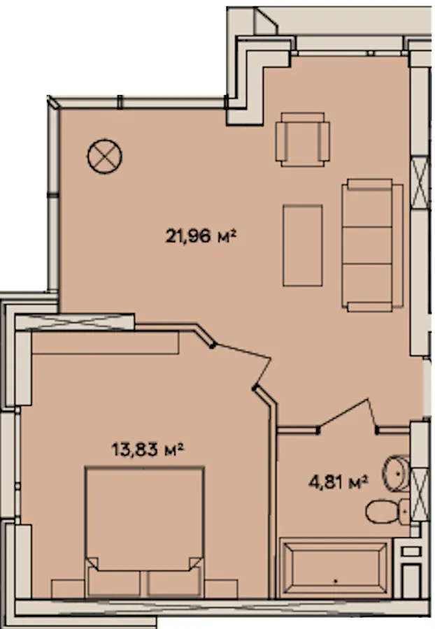 The Five Hotel — 40.6 м²