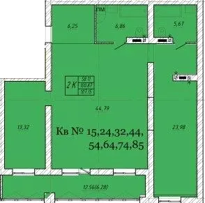 ЖК Еко Дім — 107.2 м²