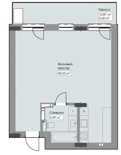 ЖК Novem — 51.4 м²