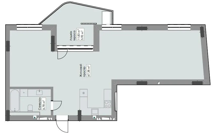 ЖК Novem — 80.1 м²