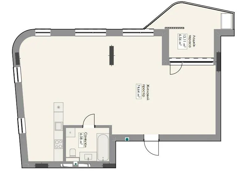 ЖК Novem — 87.3 м²