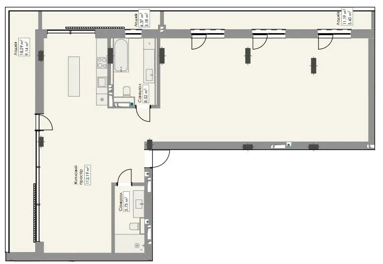 ЖК Novem — 144.4 м²