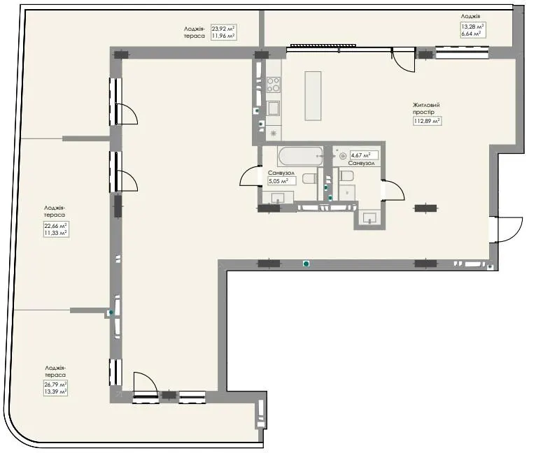 ЖК Novem — 165.9 м²
