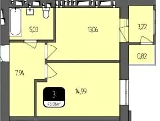 ЖК АНТА — 45.1 м²