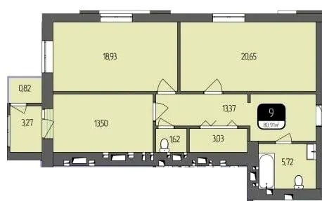 ЖК АНТА — 80.9 м²