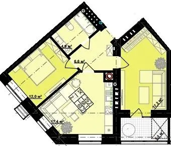ЖК Millennium — 63.2 м²