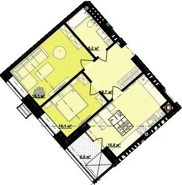 ЖК Millennium — 61.5 м²