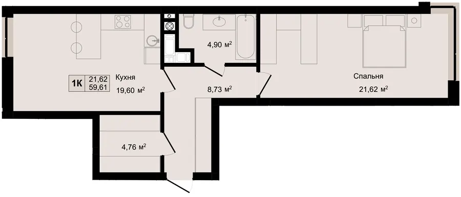 HILLTOP — 59.6 м²