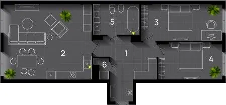 ЖК Comfort House — 90 м²