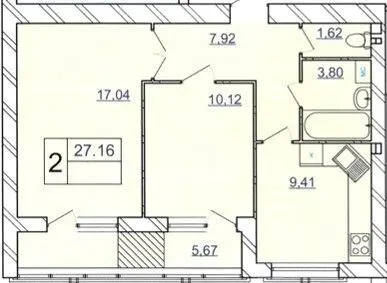 ЖК Grand Royal — 56.4 м²