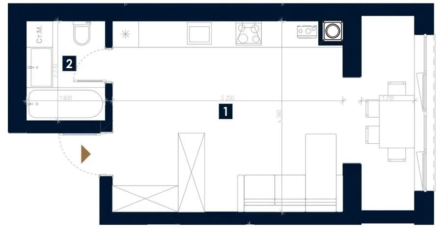 ЖК ATMOSFERA — 33.7 м²