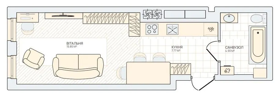 Smart City — 28.6 м²