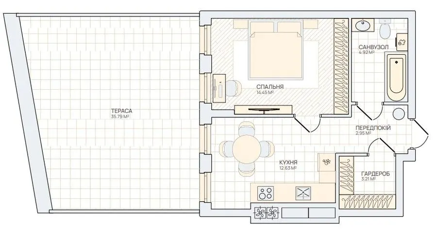 Smart City — 48.9 м²