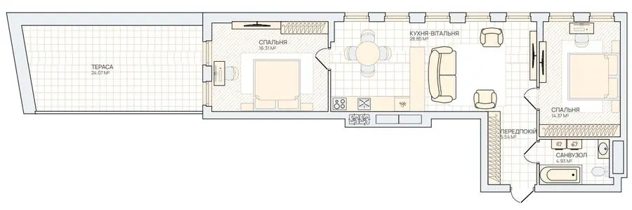 Smart City — 77.2 м²
