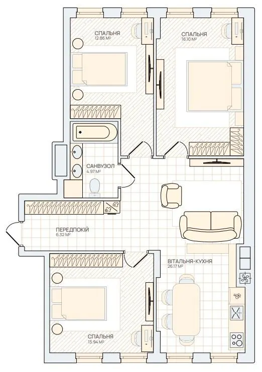 Smart City — 80.4 м²