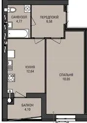 ЖК Аристократ — 46.7 м²