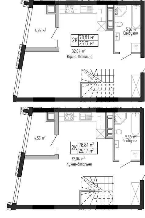 ЖК Спортивний — 78.8 м²