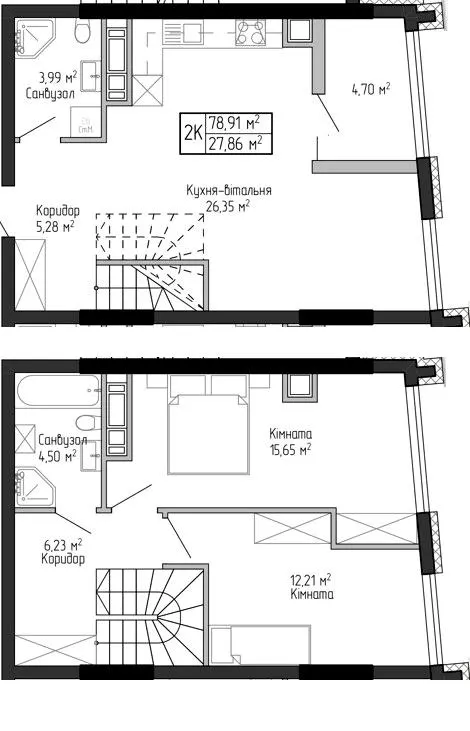 ЖК Спортивний — 78.9 м²