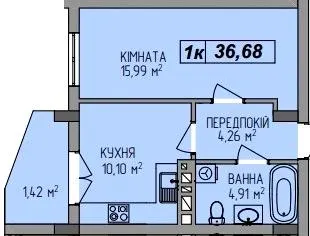 ЖК AurA — 36.7 м²