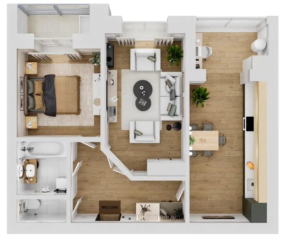 ЖК Living Park «Нова Будова-2» — 62.4 м²