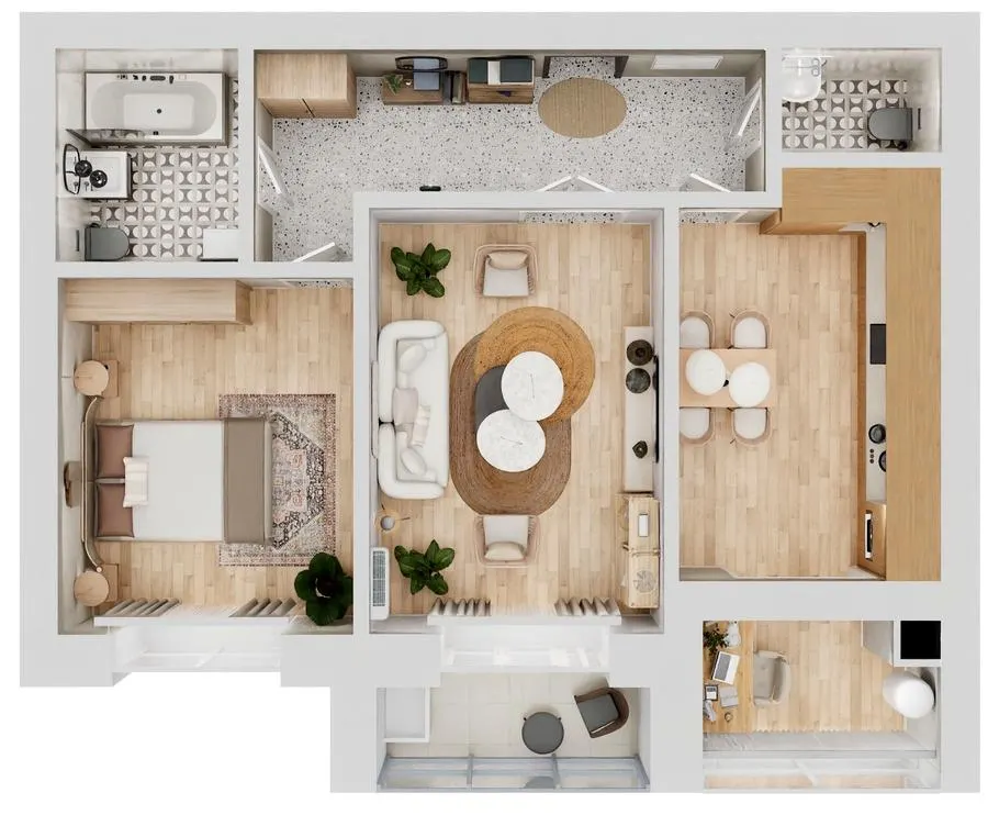 ЖК Living Park «Нова Будова-2» — 65.3 м²