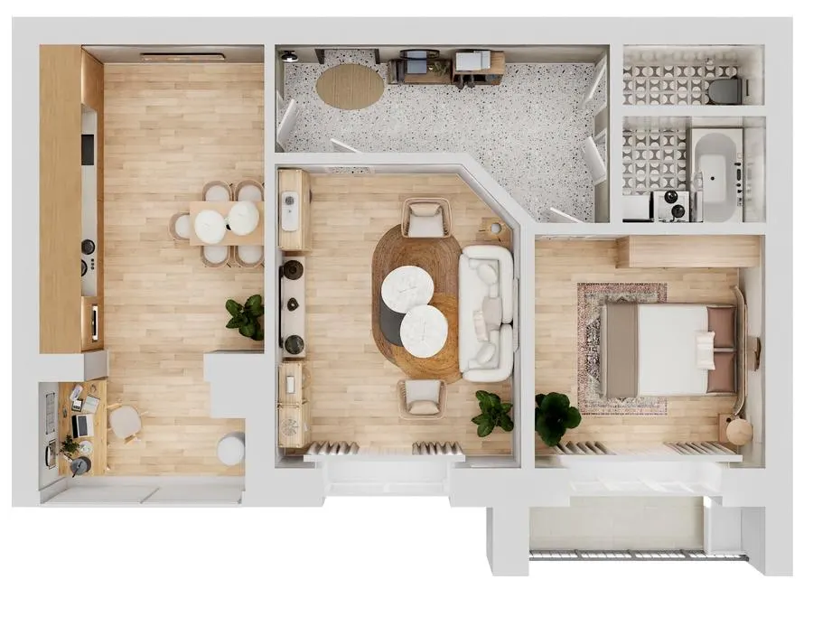 ЖК Living Park «Нова Будова-2» — 64.1 м²