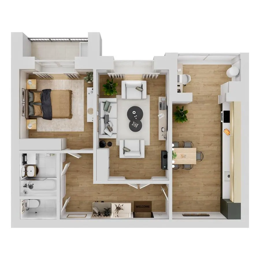 ЖК Living Park «Нова Будова-2» — 66.6 м²