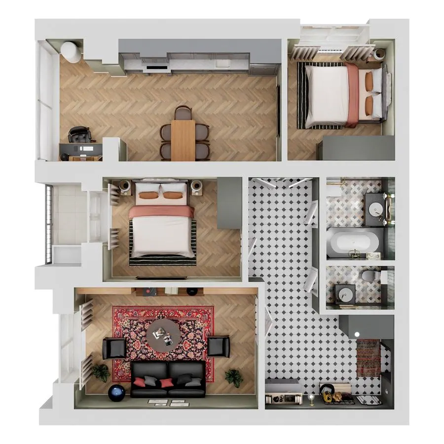 ЖК Living Park «Нова Будова-2» — 78.6 м²