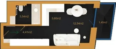 ЖК VILNYI — 25.5 м²