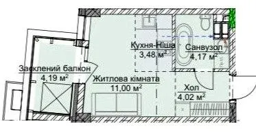 ЖК VILNYI — 26.9 м²