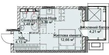ЖК VILNYI — 27.8 м²