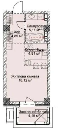 ЖК VILNYI — 37.2 м²