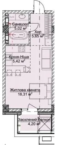 ЖК VILNYI — 38.6 м²