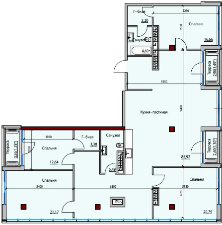 ЖК ITOWN ART — 174.9 м²