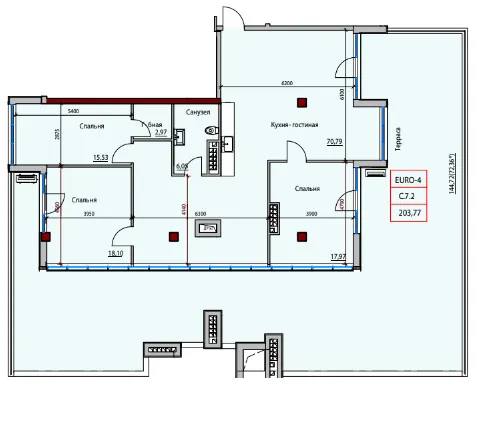 ЖК ITOWN ART — 199.4 м²