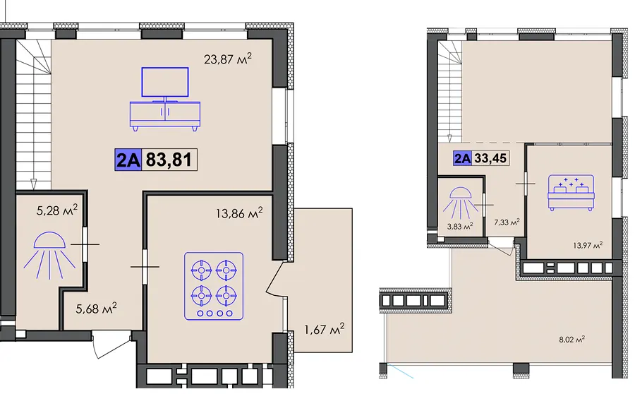 ЖК Premier Bay — 83.8 м²